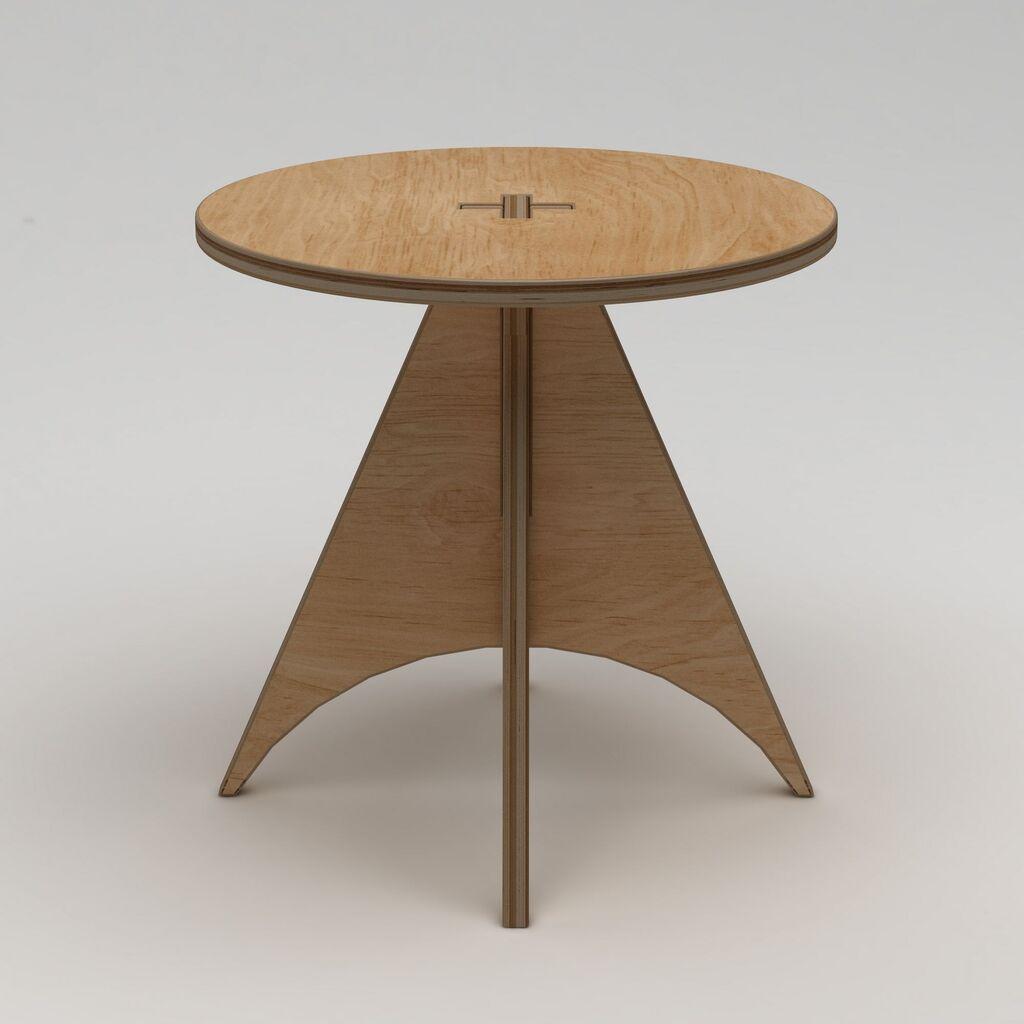 Hanah Home Trpezarijski sto Arcus, 75x75x75 cm, Smeđi