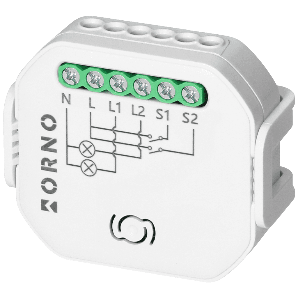 Orno Dvokanalni relej OR-SH-17101, WiFi, Bluetooth, Tuya Smart