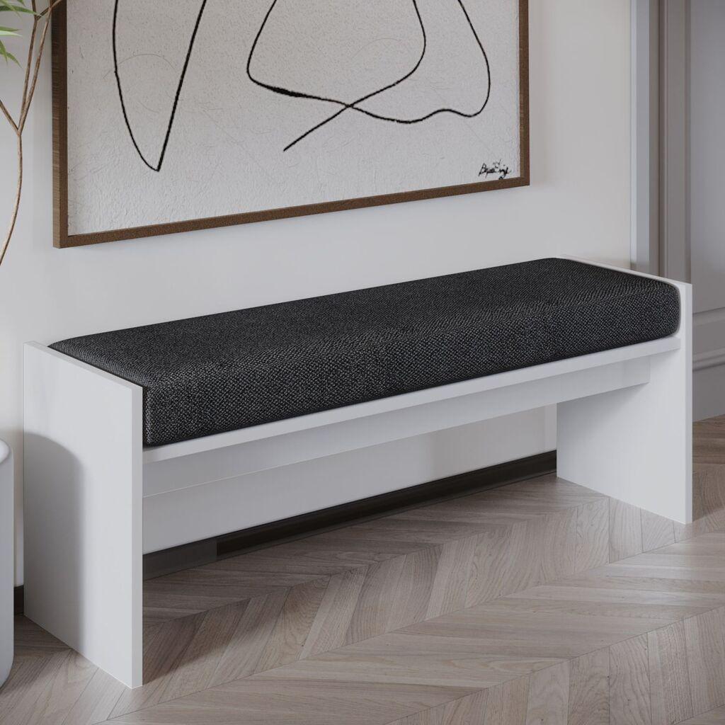 Atelier del Sofa Pearl klupa, 120x45x35 cm, bijela
