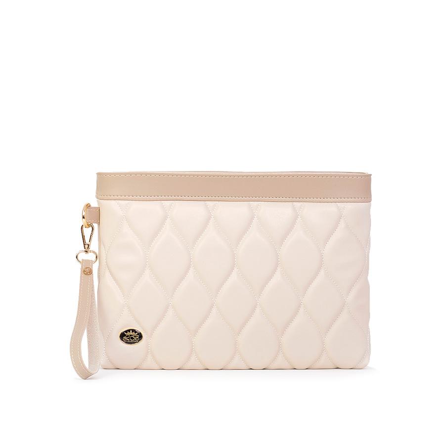 Lovely Bag Isa - Bež Torba, Srebreni Metal