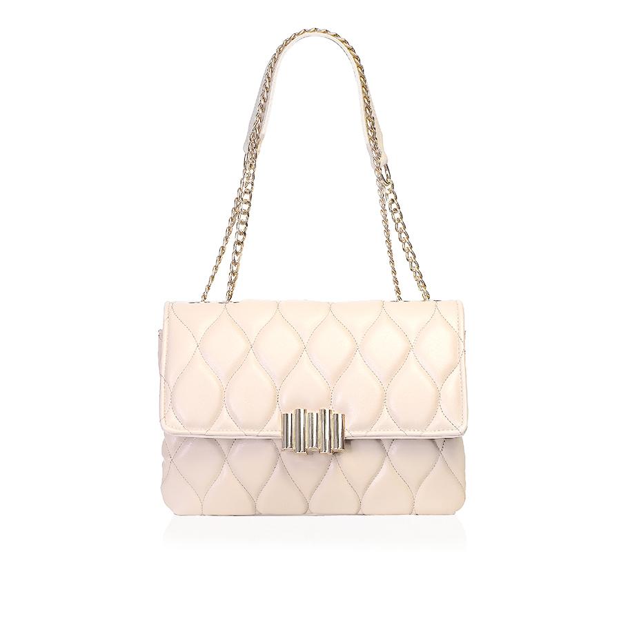 Lovely Bag Noella - Bež Torba, Zlatni Metal