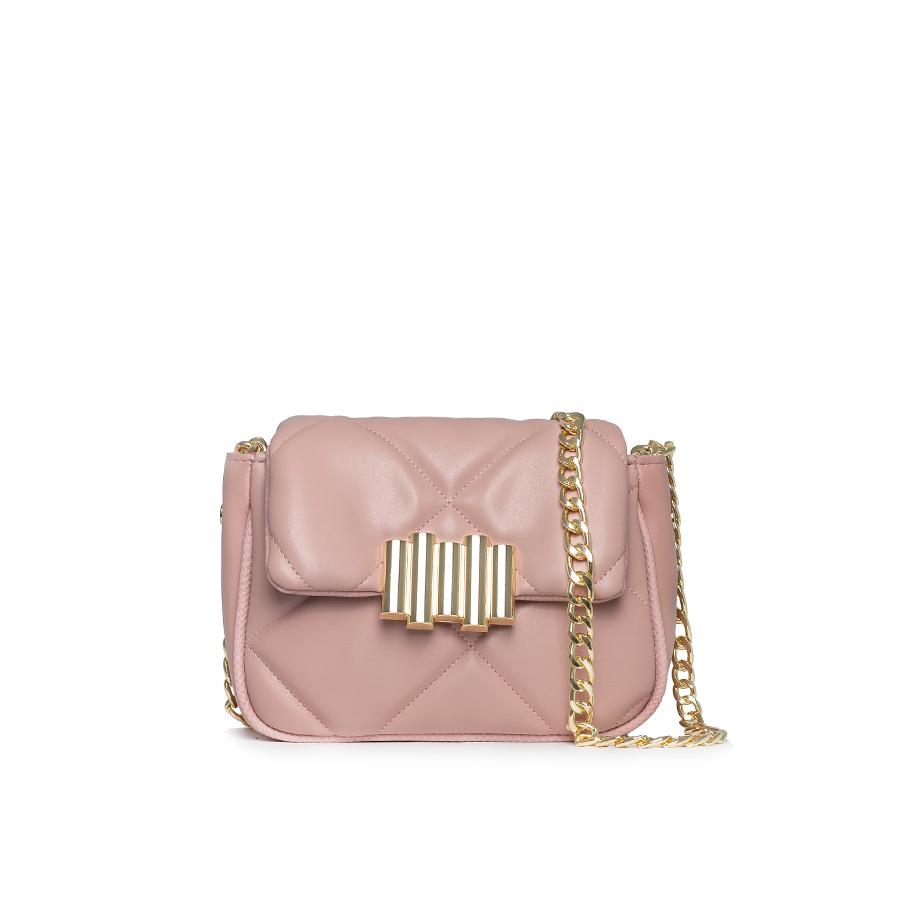 Lovely Bag Jolie - Puder Torba, Zlatni Metal