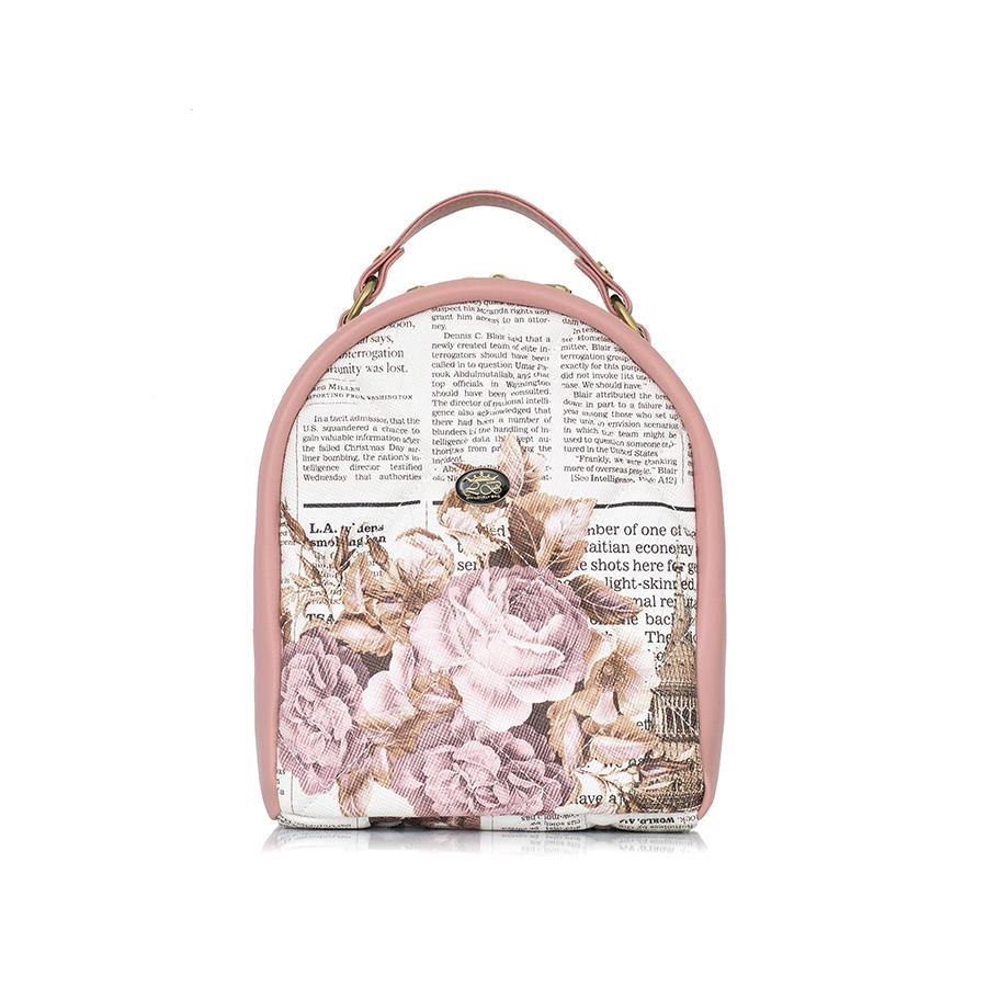 Lovely Bag Lillian - Newspaper Ruksak Zlatni Metal