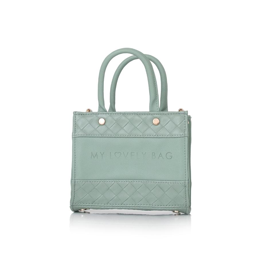 Lovely Bag Pandora Mini - Mint Torba, Zlatni Metal