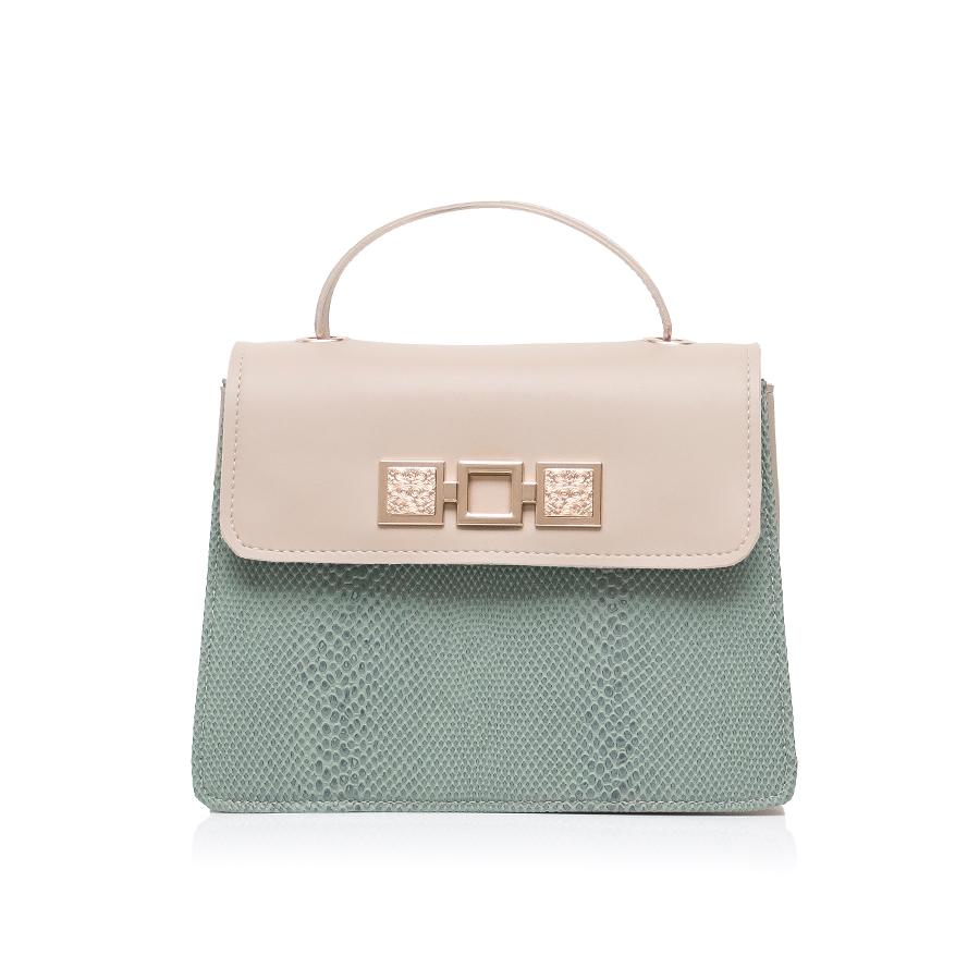 Lovely Bag Elza - Pistacija Torba, Zlatni Metal