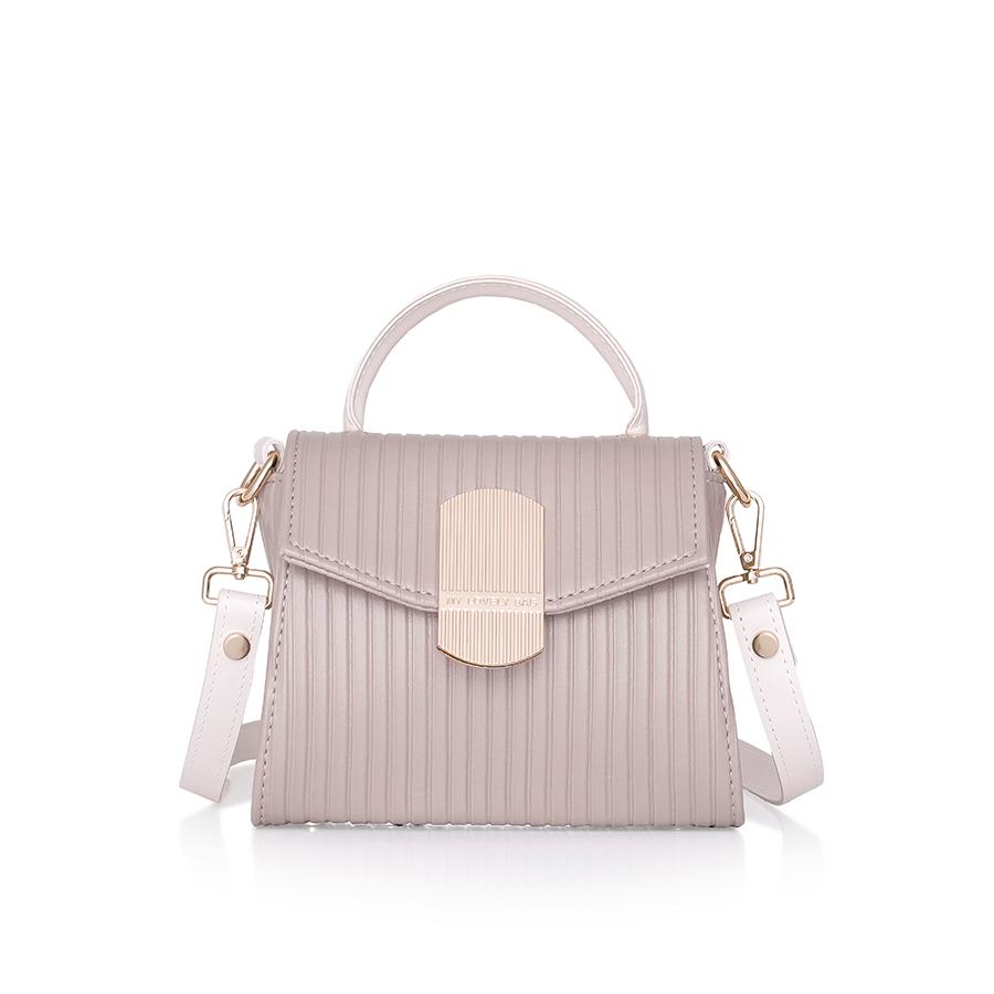 Lovely Bag Eloise - Tamno Bež Torba, Zlatni Metal