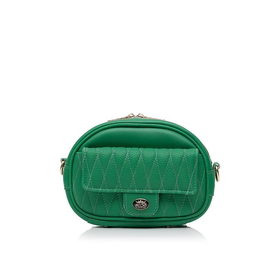 Lovely Bag Joy Zelena Torba, Zlatni Metal