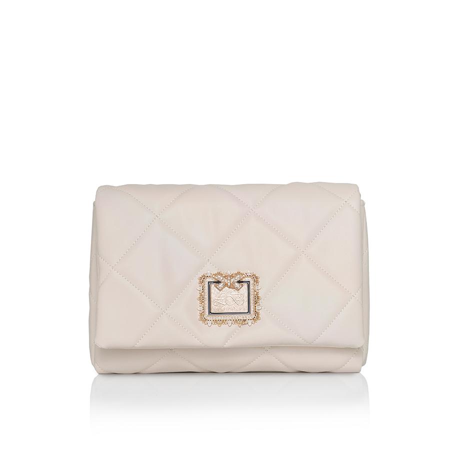 Lovely Bag Diva - Bež Torba, Crni Metal