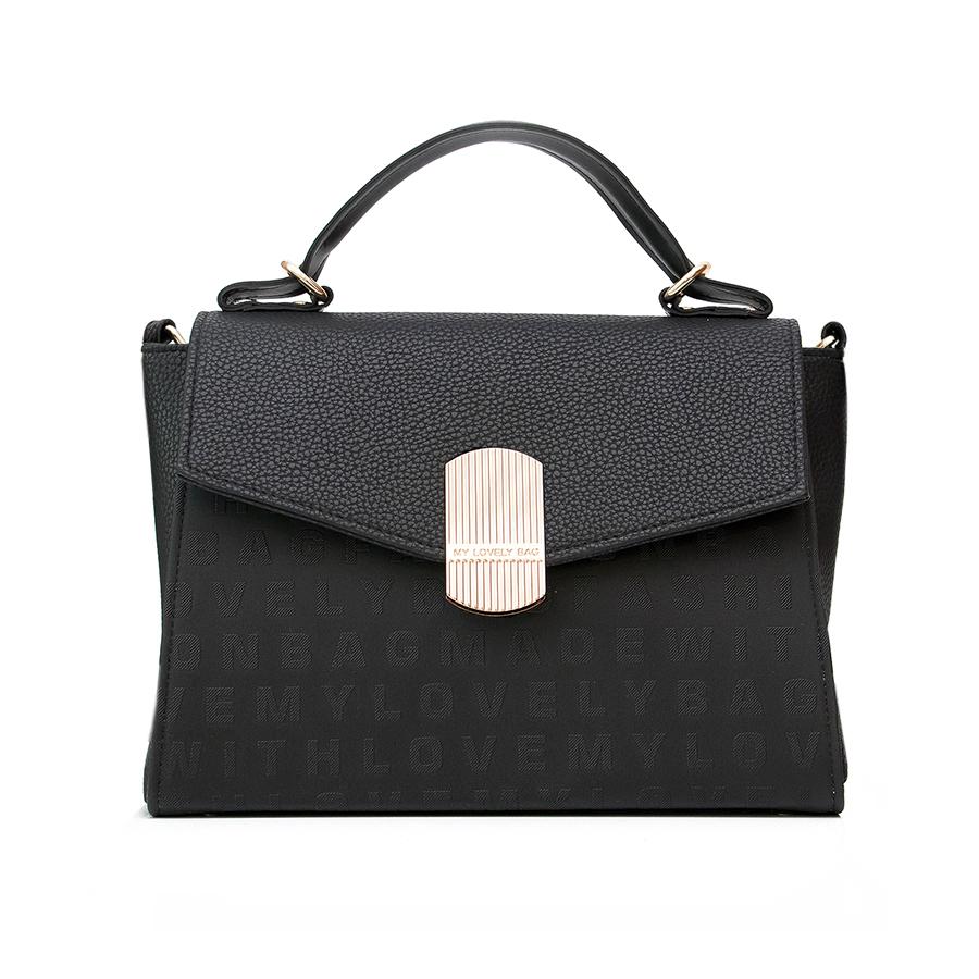 Lovely Bag Eden - Crna Torba, Zlatni Metal