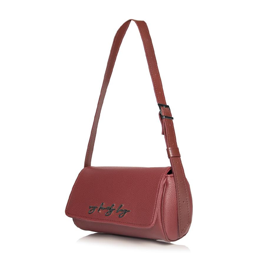 Lovely Bag Giselle - Bordo Torba, Crni Metal