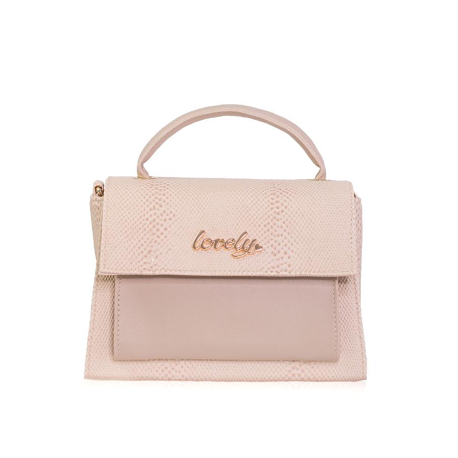 Lovely Bag Ruby - Bijela Torba, Zlatni Metal