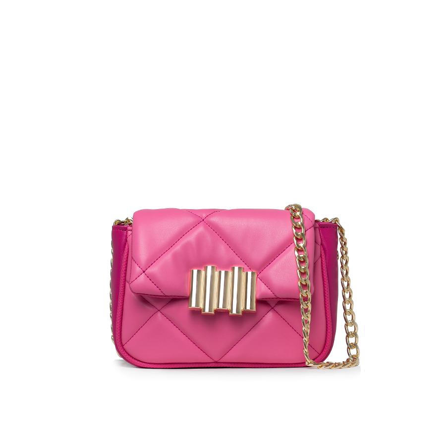 Lovely Bag Jolie - Pink Torba, Zlatni Metal