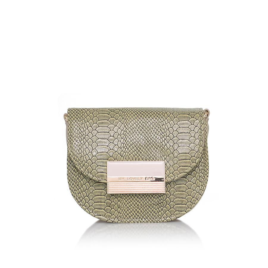 Lovely Bag Lara - Mint Torba, Zlatni Metal