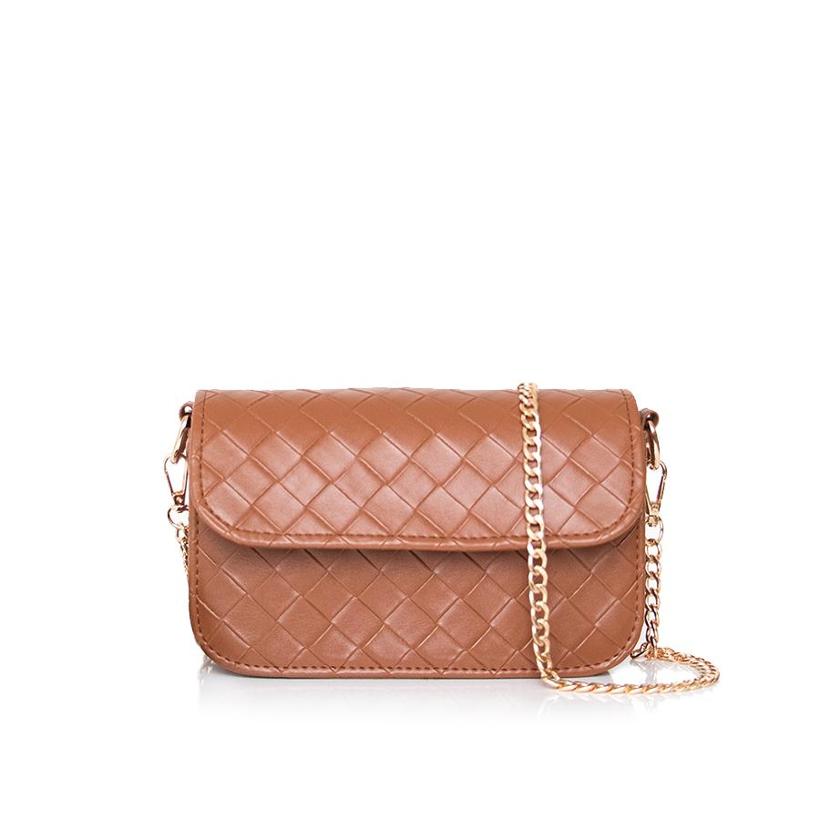 Lovely Bag Pia - Kaki Torba, Zlatni Metal