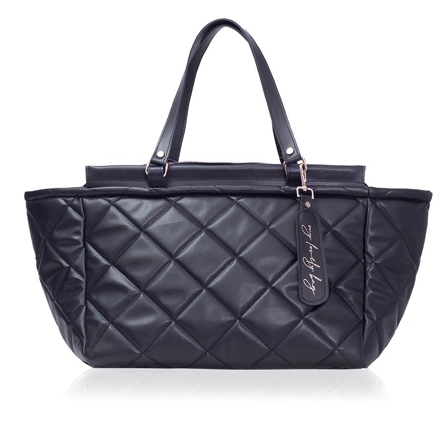 Lovely Bag Lola - Crna Torba, Zlatni Metal