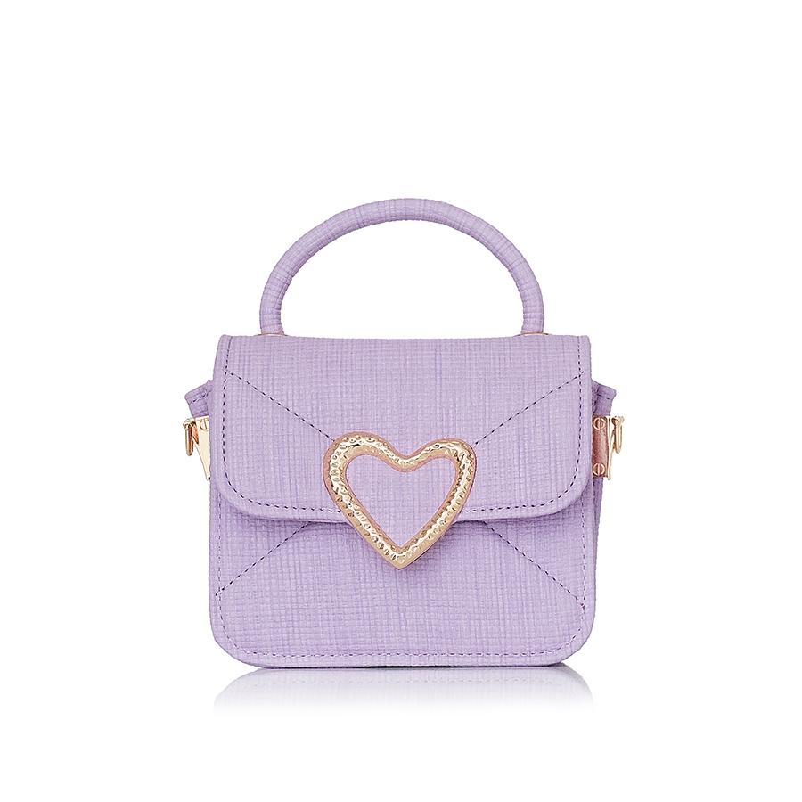 Lovely Bag Lia - Lila Torba, Zlatni Metal