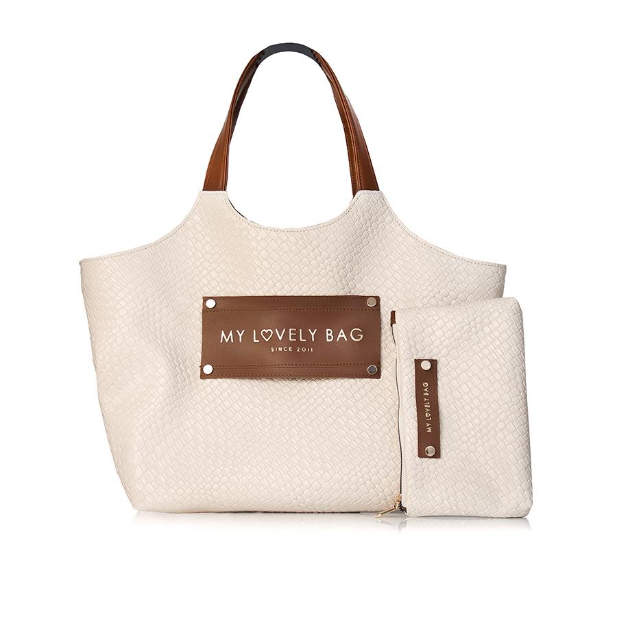Lovely Bag Maura - Bež Shopper Torba