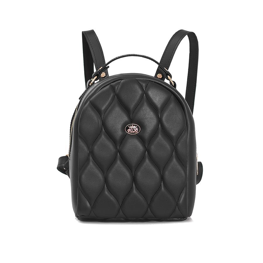 Lovely Bag Lillian - Crni Royal Ruksak, Srebreni Metal