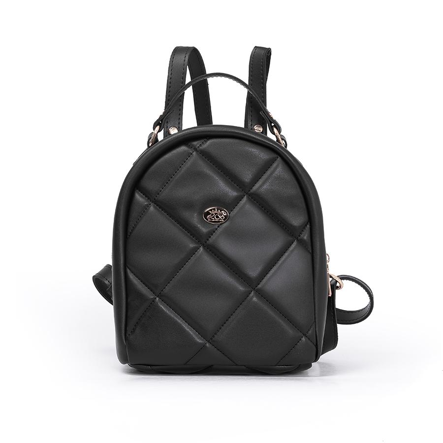 Lovely Bag Lillian - Crni Ruksak, Srebreni Metal