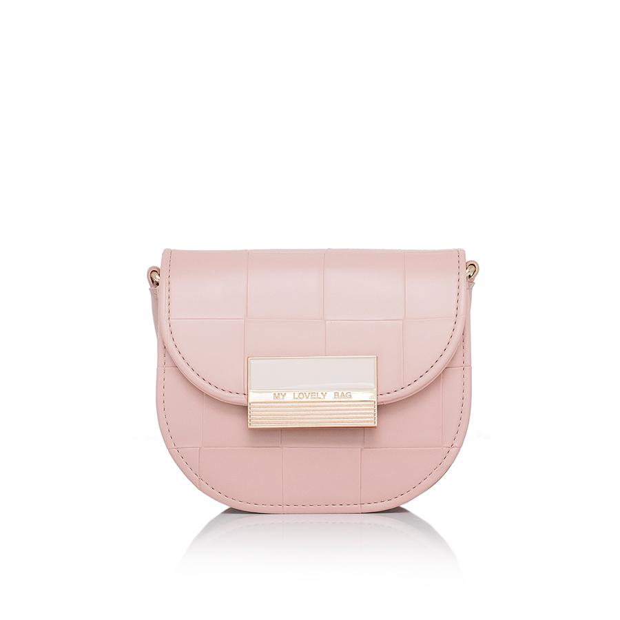 Lovely Bag Lara - Puder Torba, Zlatni Metal