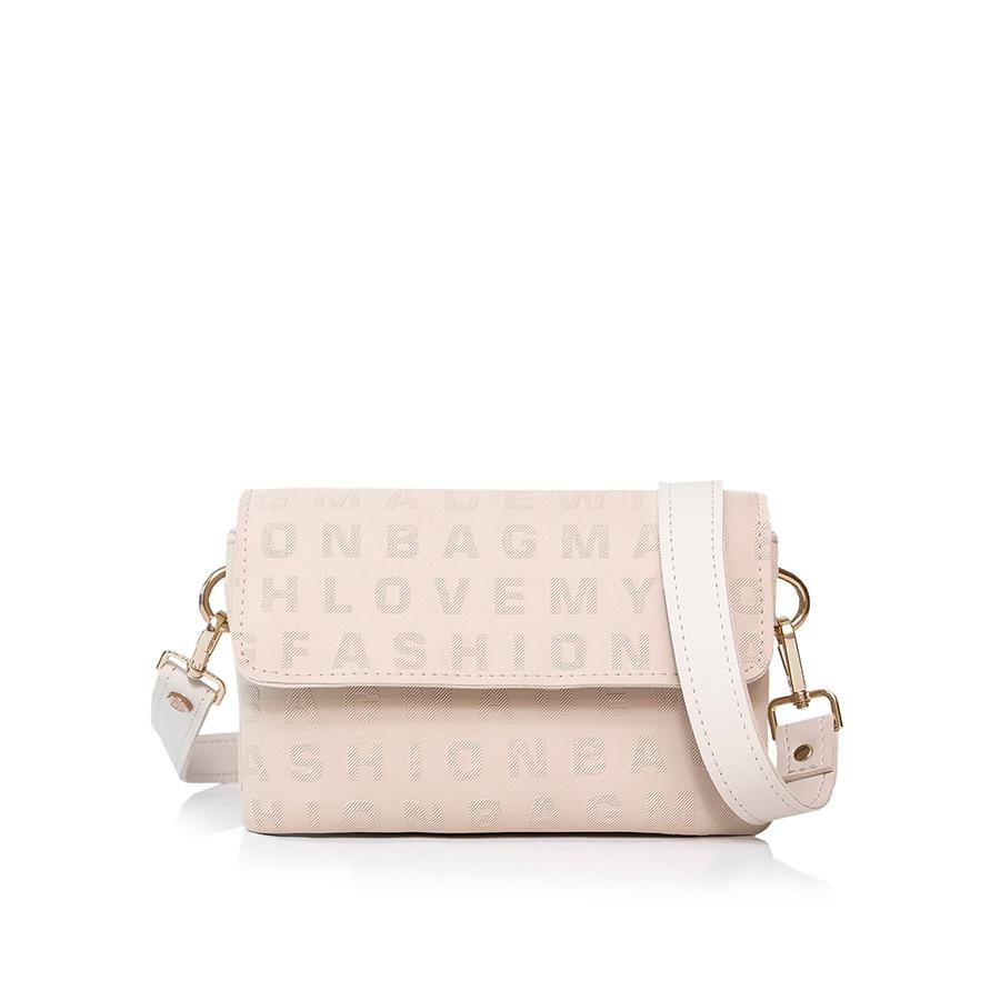 Lovely Bag Letter Baby - Bež Torba, Crni Metal