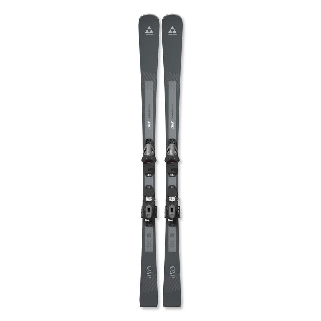 Fischer Skije Set Lite 68 Slr + Vezovi Rs 9 Slr, Sive