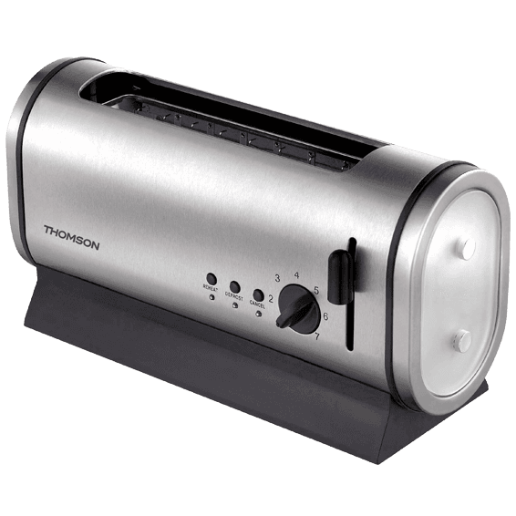 Thomson THTO05613 Toster 800W, broj stupnjeva zagrijavanja 7, Inox, Crni
