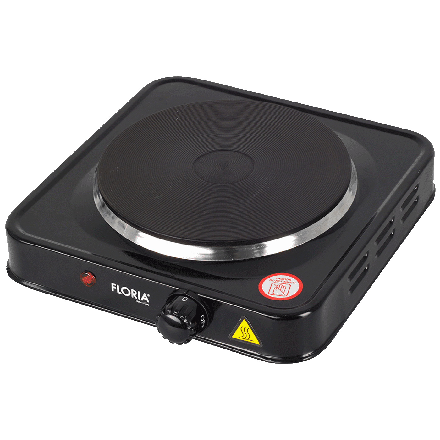 Floria ZLN2828 Električni rešo, 1 ploča - 18.5 cm, 1500 W, Crna