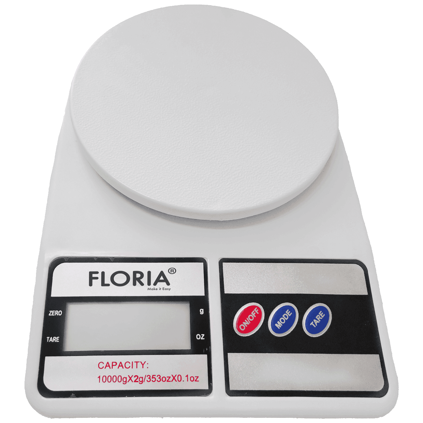 Floria ZLN9075 Vaga kuhinjska, do 1 kg., Bijela