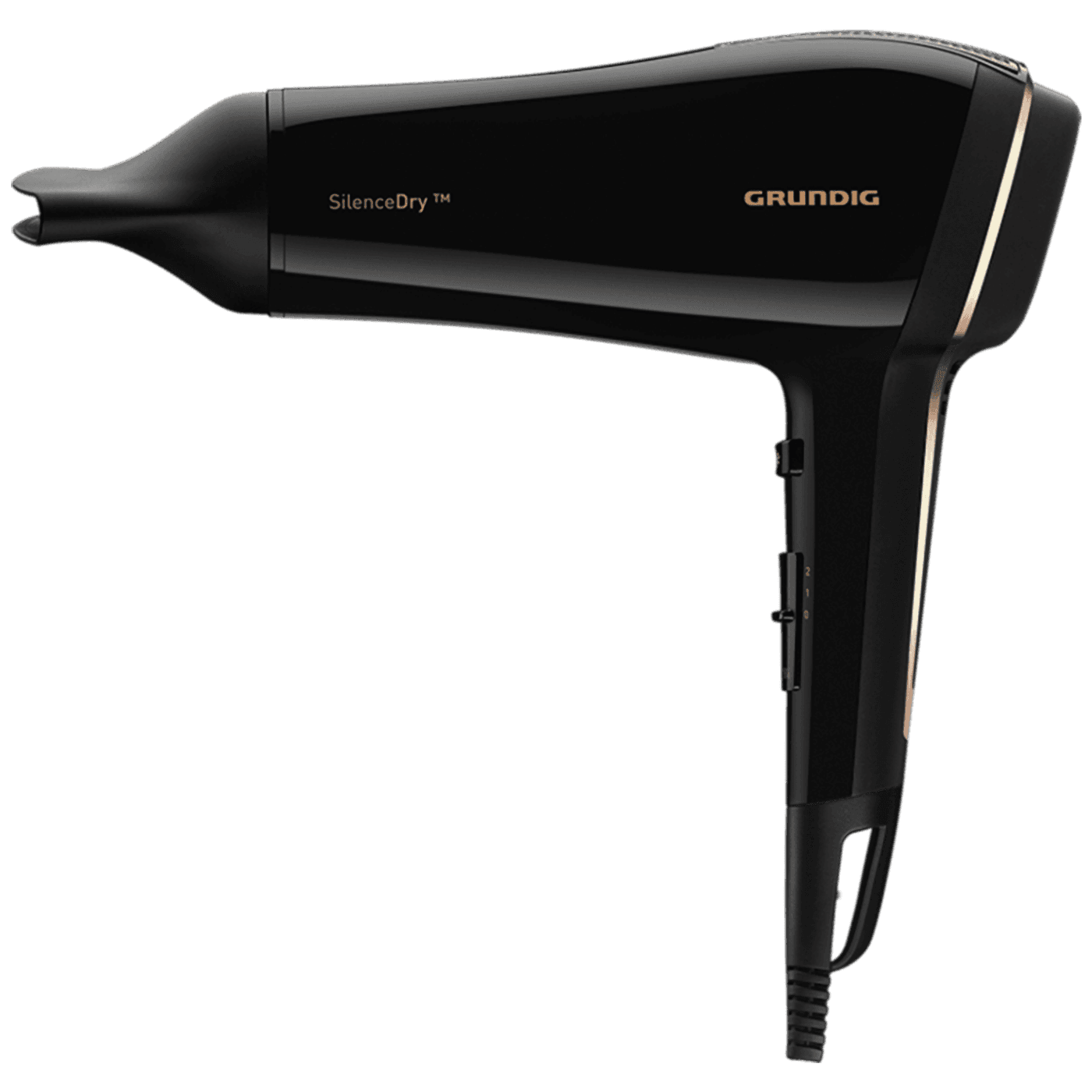 GRUNDIG HD 9680  Fen za kosu, 1650 W, SilenceDry, Crni