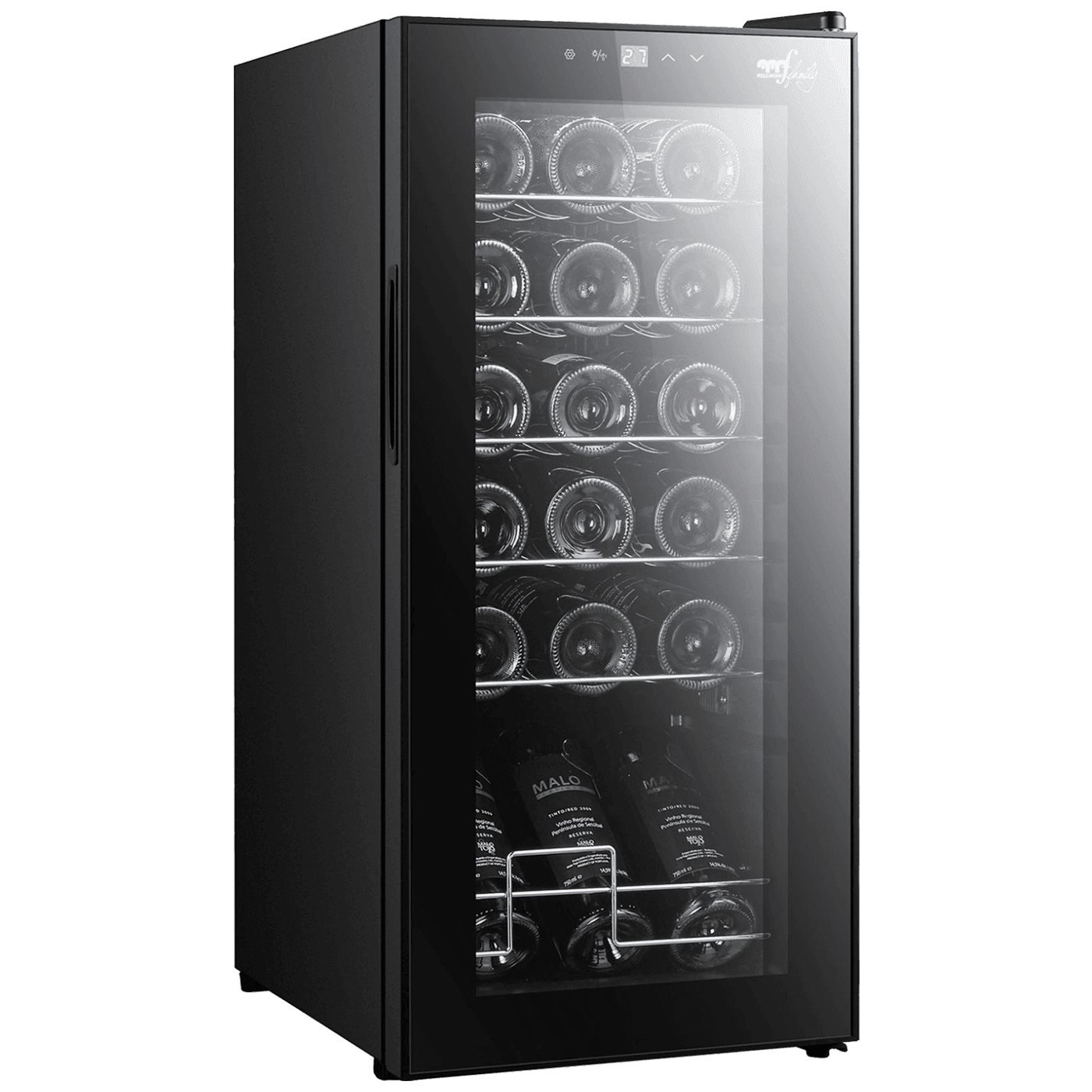 MELCHIONI family VERMENTINO 18 C Rashladna vinska vitrina, zapremina 50 litara, Crna