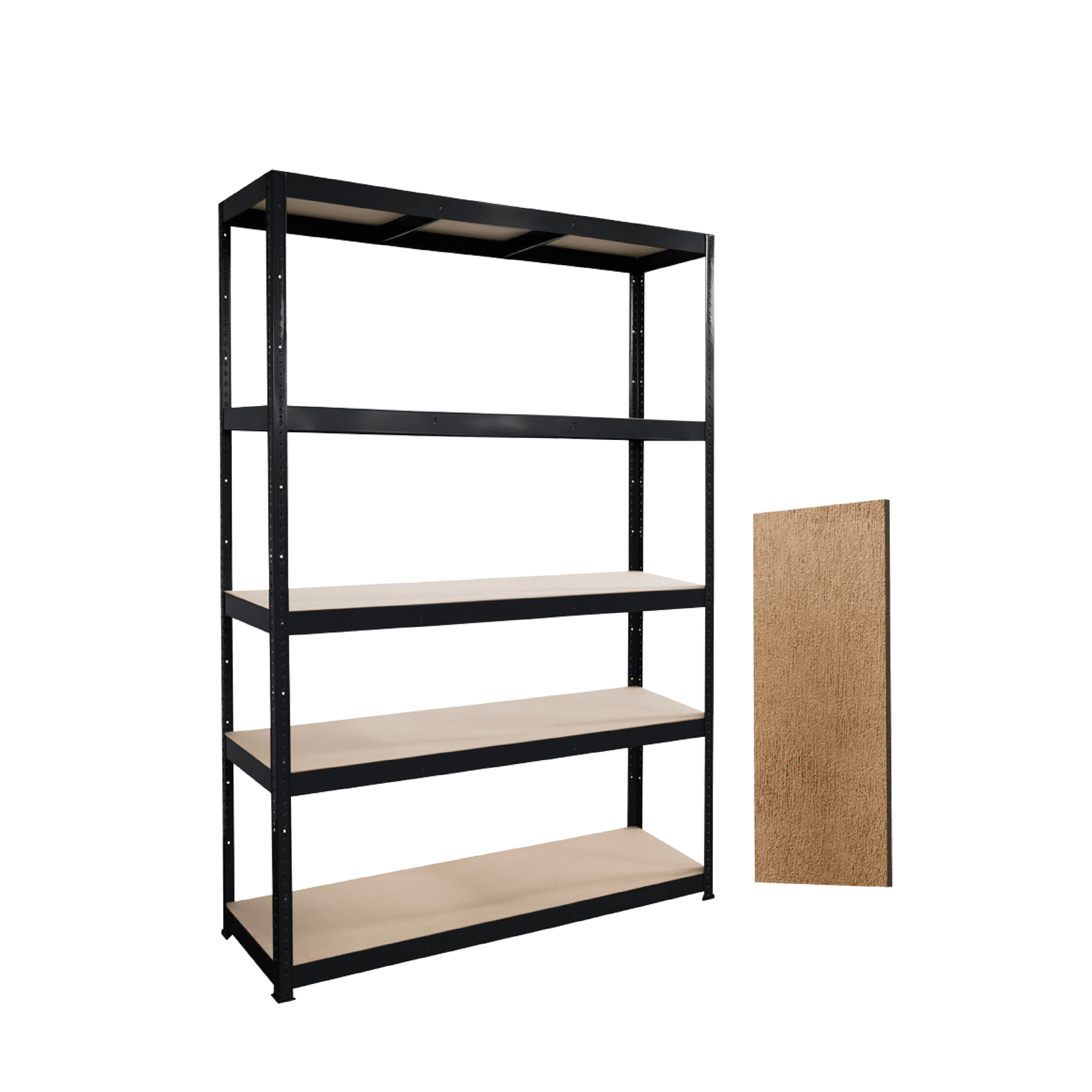 Polica Black frozen za teške terete do 800 kg, 180x120x40 cm, Crna