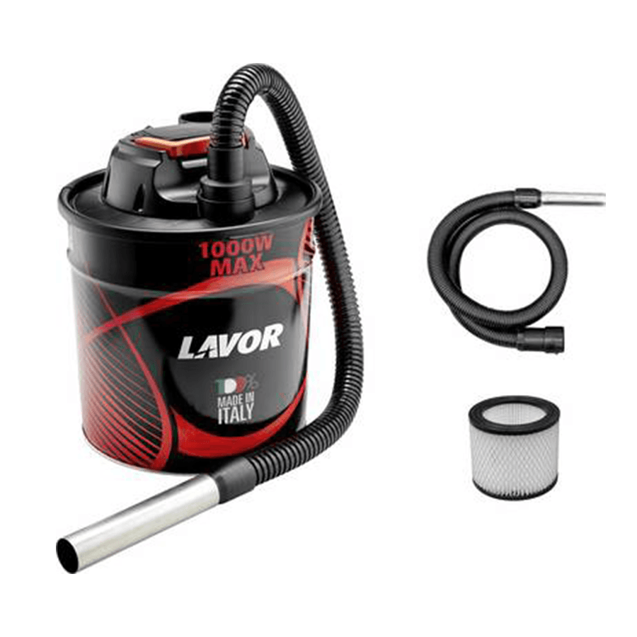 LAVOR Usisivač za pepeo 1000 W Ashley, Crveno-crni
