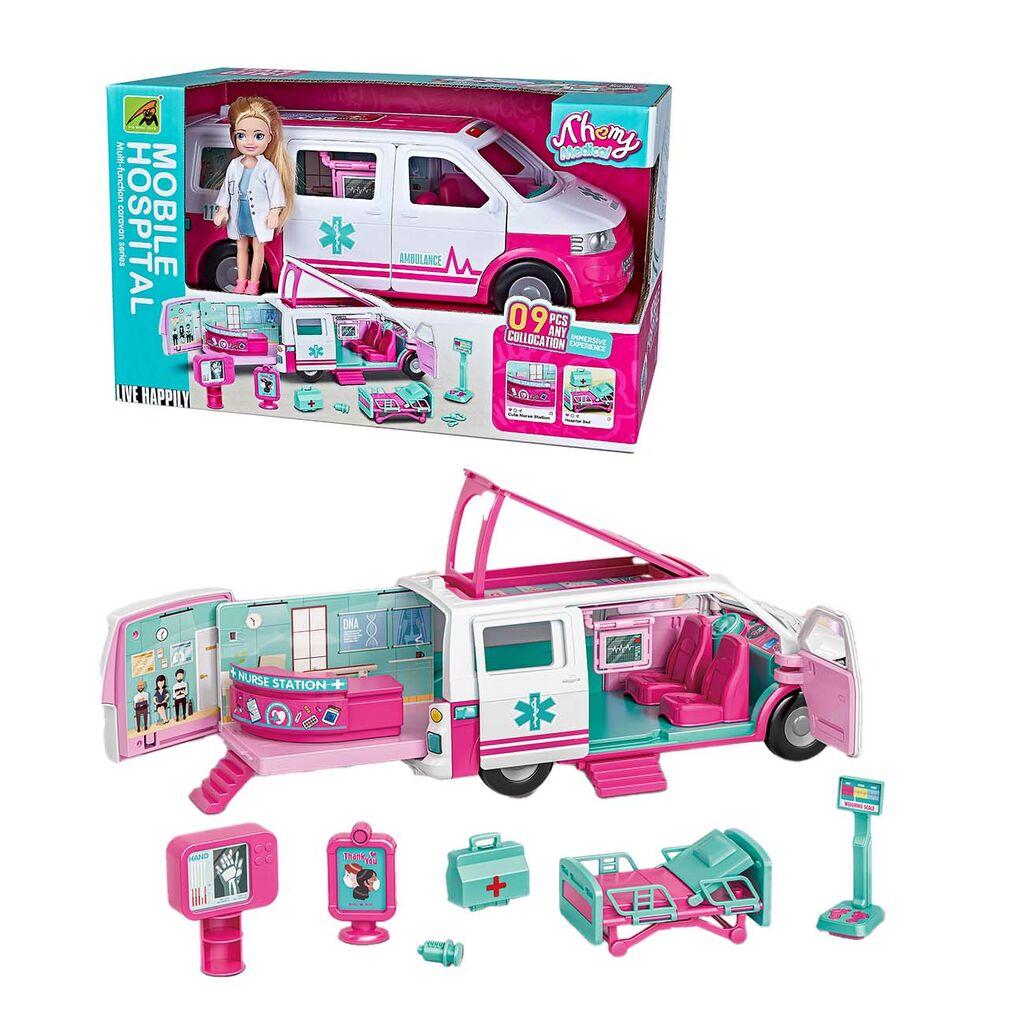 Igraći set mobilna ambulanta Sara, 9 dijelova
