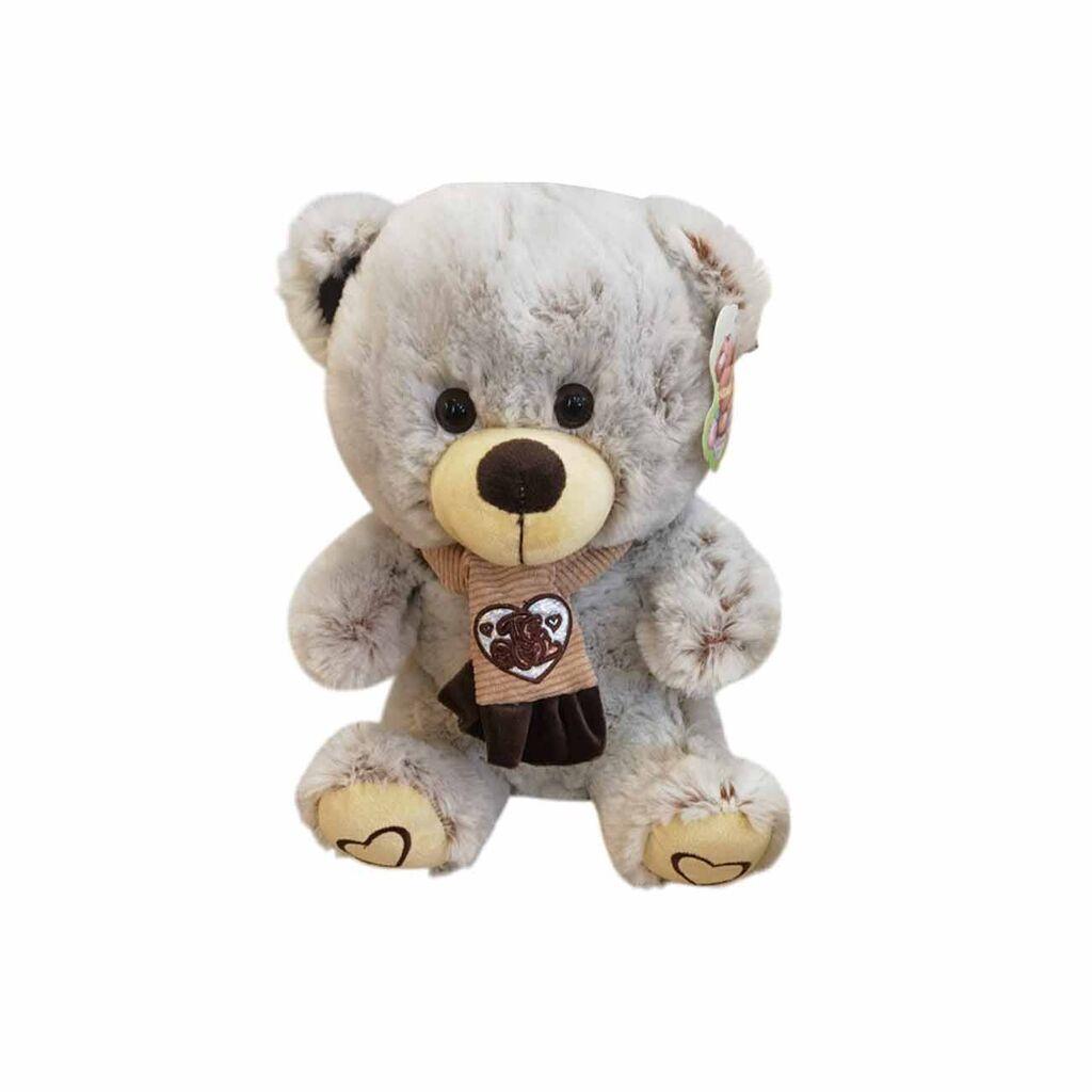 Denis Plišana igračka Medo, 30 cm, Prljavobijela