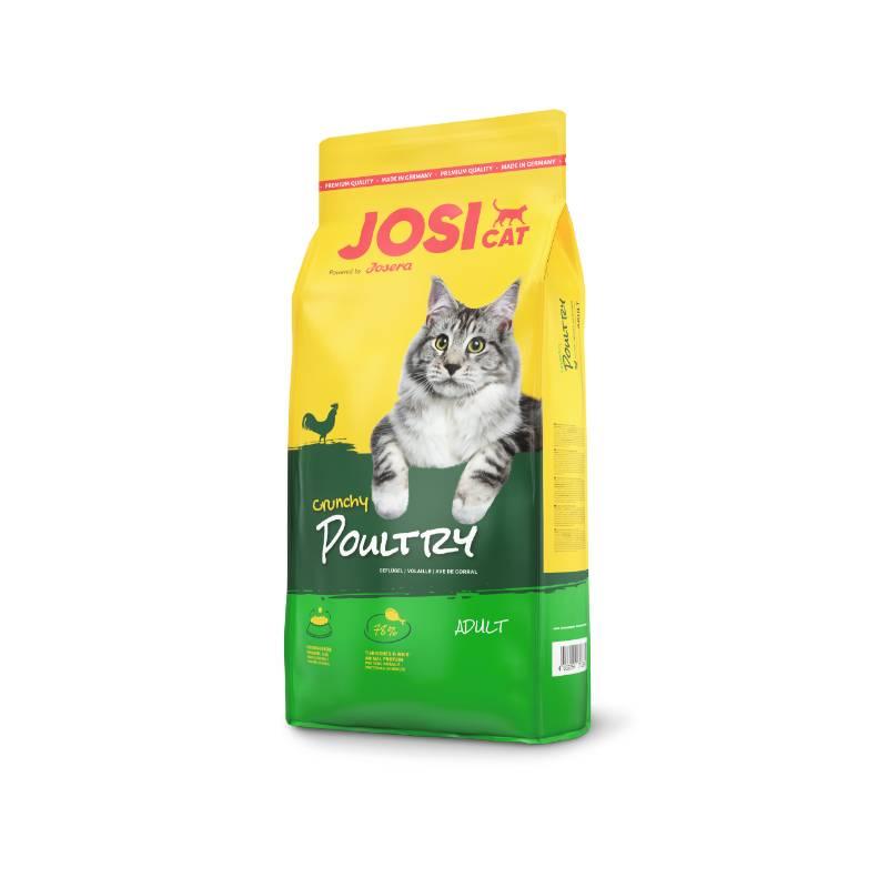 Josera Suha hrana za odrasle mačke Josi Cat Crunchy Poultry, Piletina, 650 g