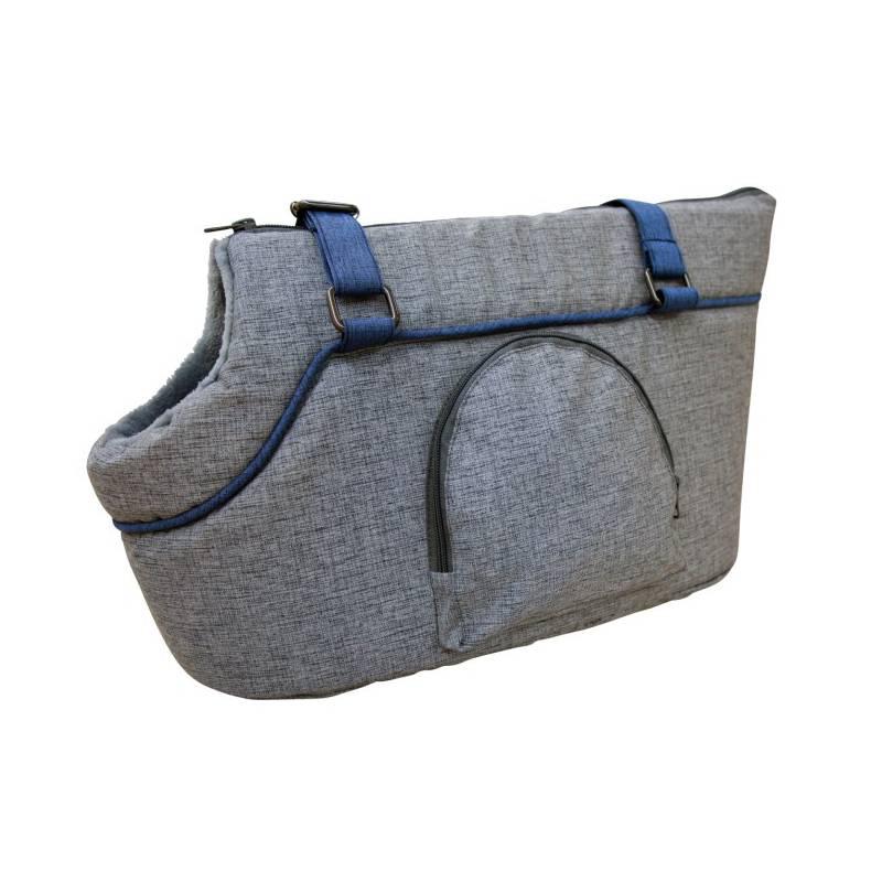 Torba Marie za pse, 40x20x21 cm, Siva