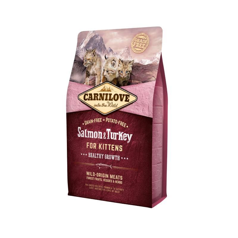 Carnilove Healthy Growth Suha hrana za mačiće, Losos i puretina, 2 kg