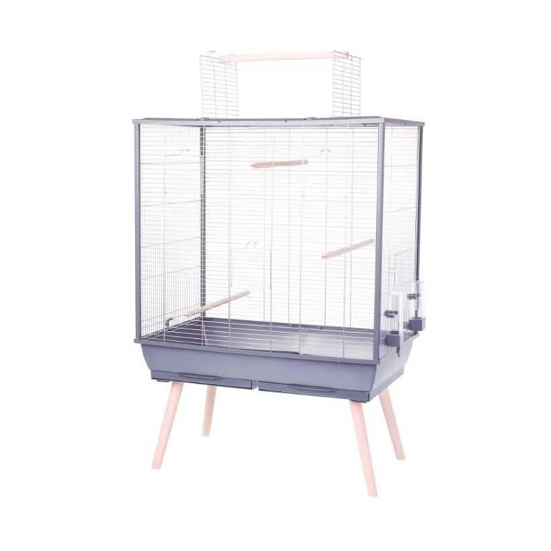 Kavez za ptice Neolife 80 XL, 81x48x152 cm, Sivi