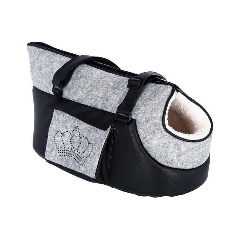 Torba Chiara za pse, 40x20x21 cm, Sivo-crna