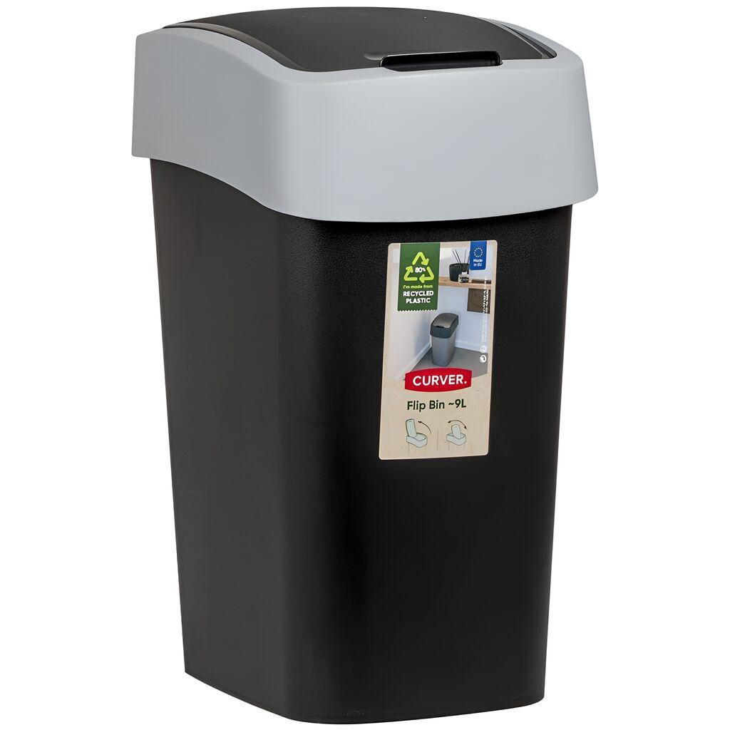 Curver Kanta za otpatke Flip, 9 l, Crna