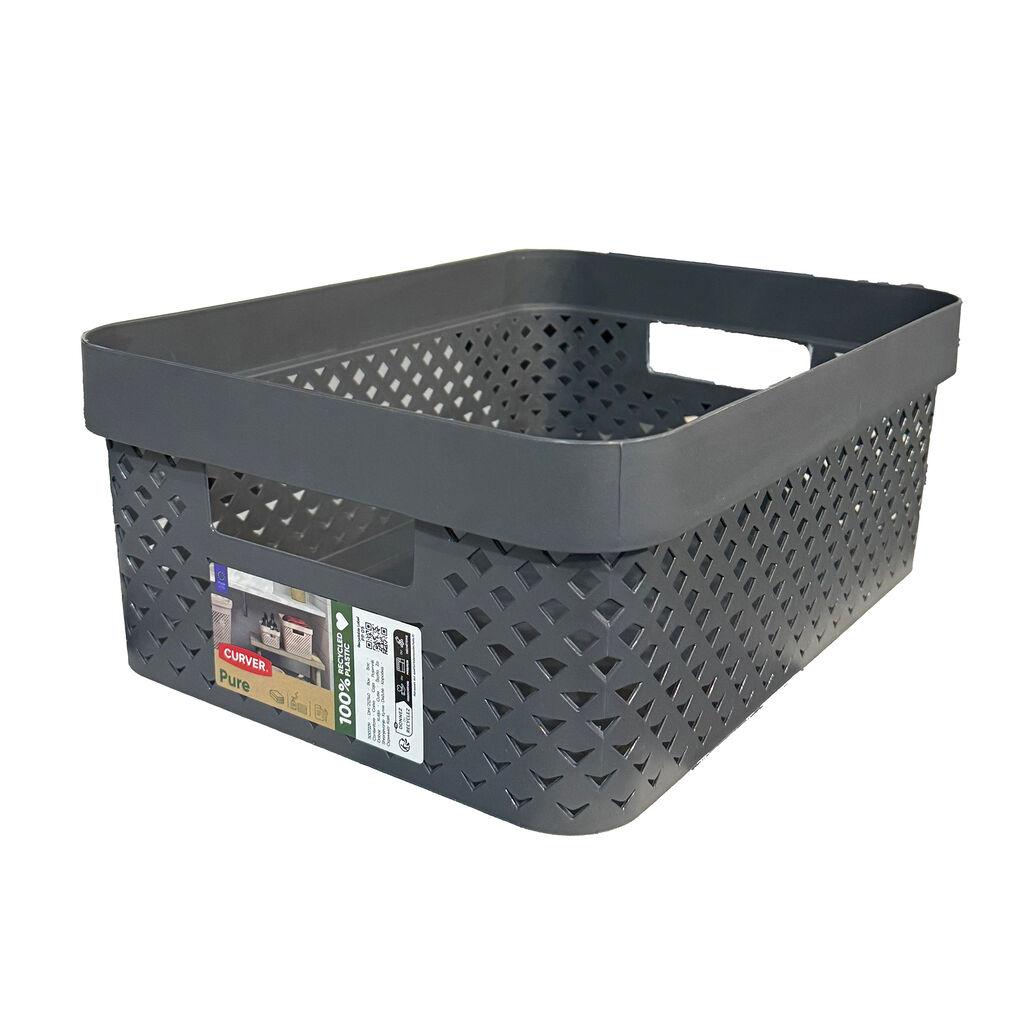 Curver Korpa za odlaganje, Pure, 11 l, Crna