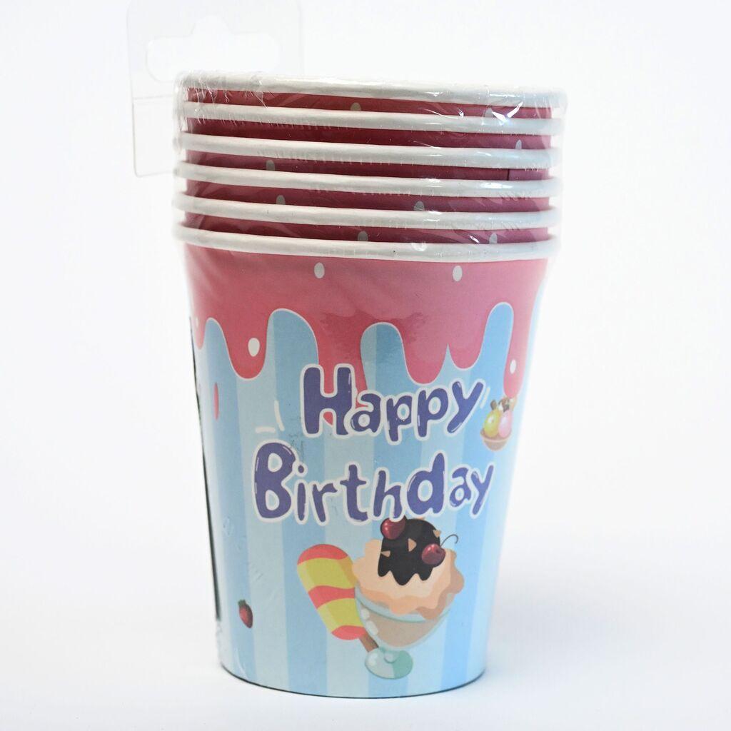 Party Papirne čaše Ice Cream, 250 ml, 6 Komada