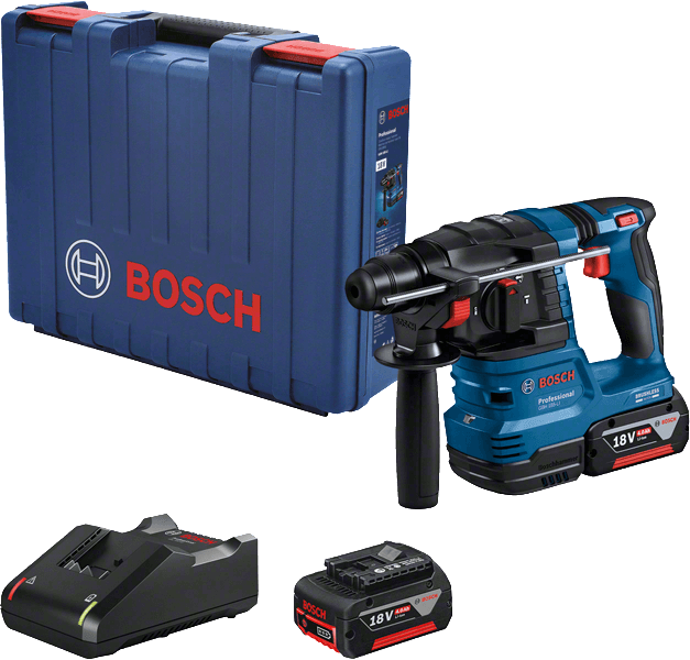 Bosch akumulatorska elektropneumatska udarna bušilica sa steznom glavom OneChuck Professional GBH 0611924101, 18V, plavo-crna
