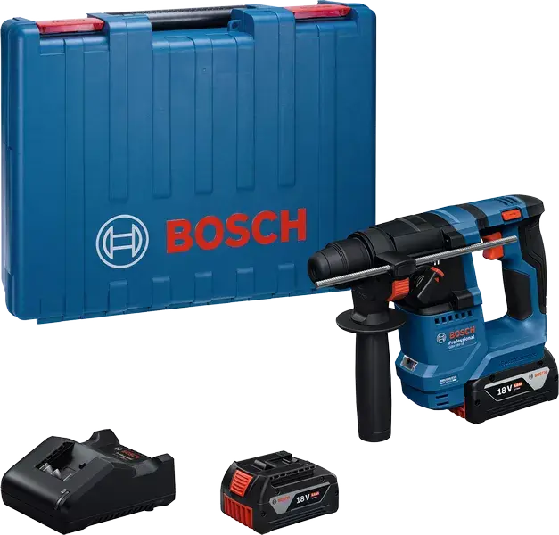 Bosch Akumulatorski elektropneumatski čekić/bušilica GBH 18V-18, 2x4.0Ah + punjač 0611927002