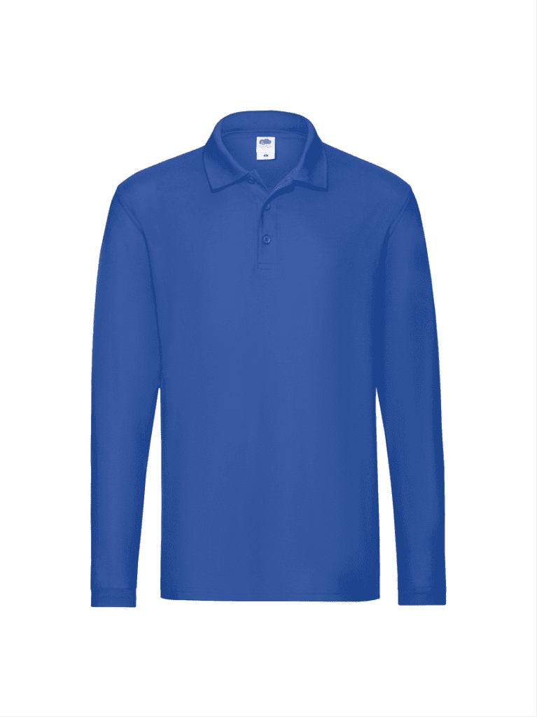 Fruit of the Loom Muška polo majica dugi rukav, Plava