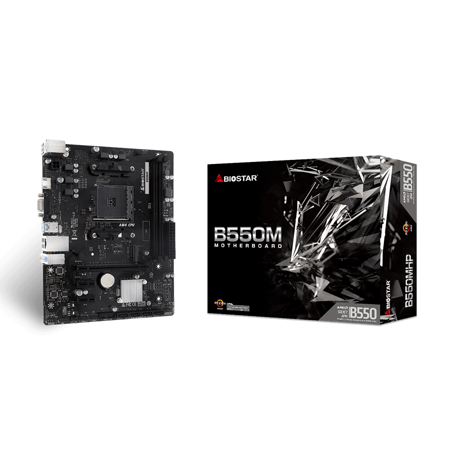 BIOSTAR Matična ploča B550MHP, mATX, Soc AM4, DDR4, M.2, GbE LAN, HDMI, VGA