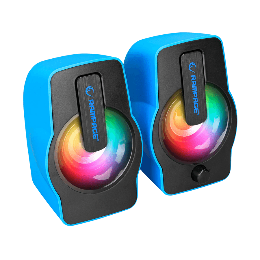 Rampage zvučnici gaming RMS-G7 FALSETTO 6W, RGB LED, 3.5mm + USB