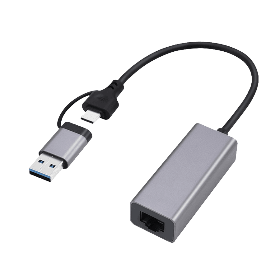 Gembird LAN adapter USB-A + Type-C to Ethernet 2.5Gb