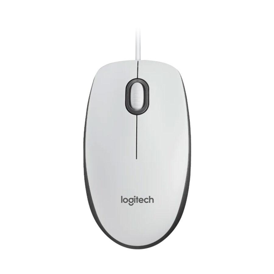 Logitech Miš M100, bijeli, 1000 dpi, USB